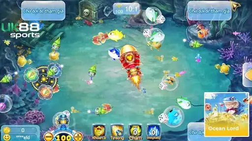 Sảnh trò chơi các cấp độ tại bắn cá Ocean Lord